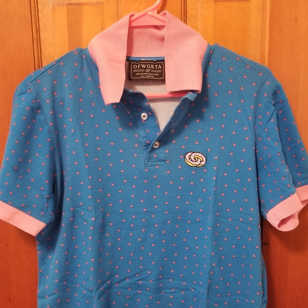 OFWGKTA Blue and Pink Polo